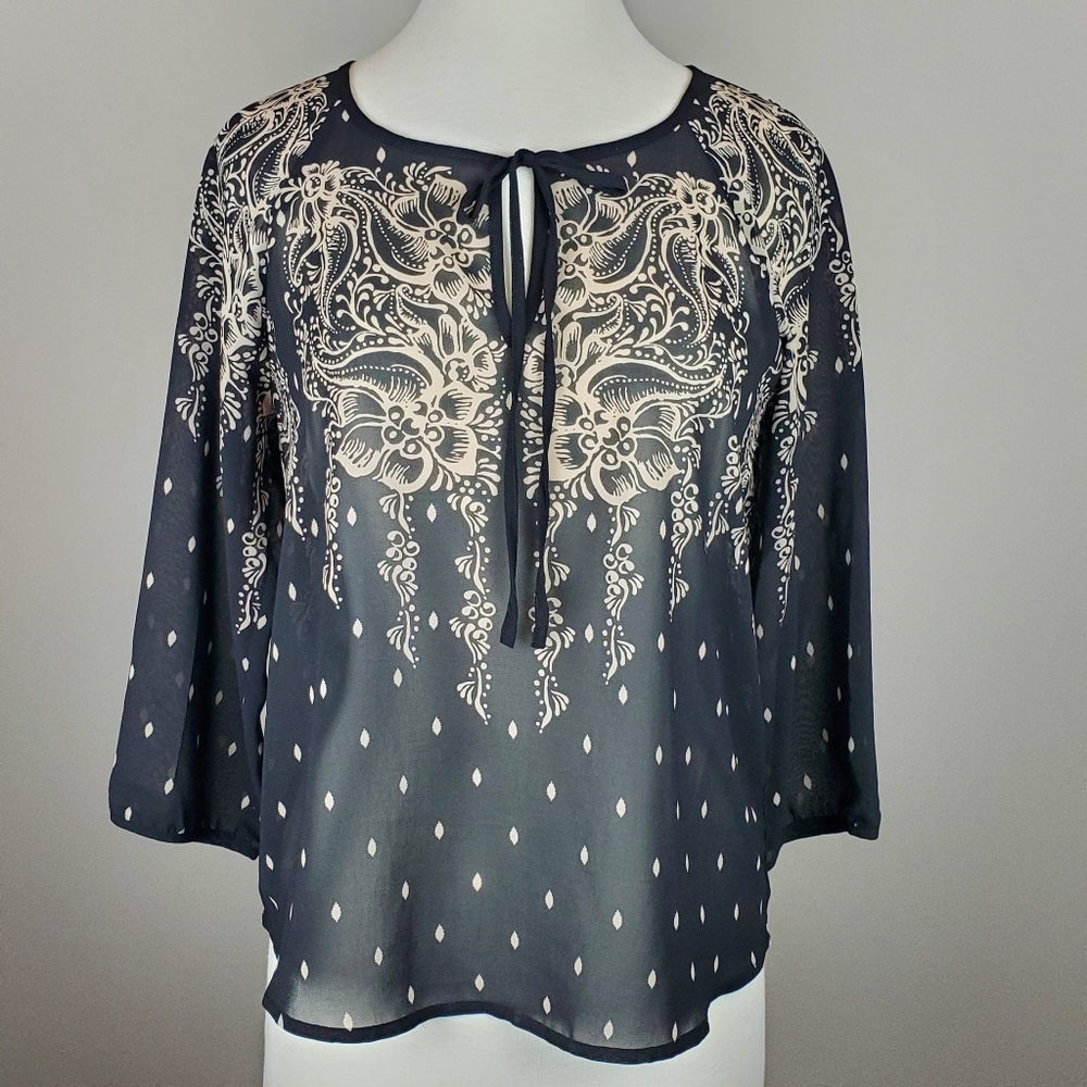 Forever 21 Floral Chiffon Top